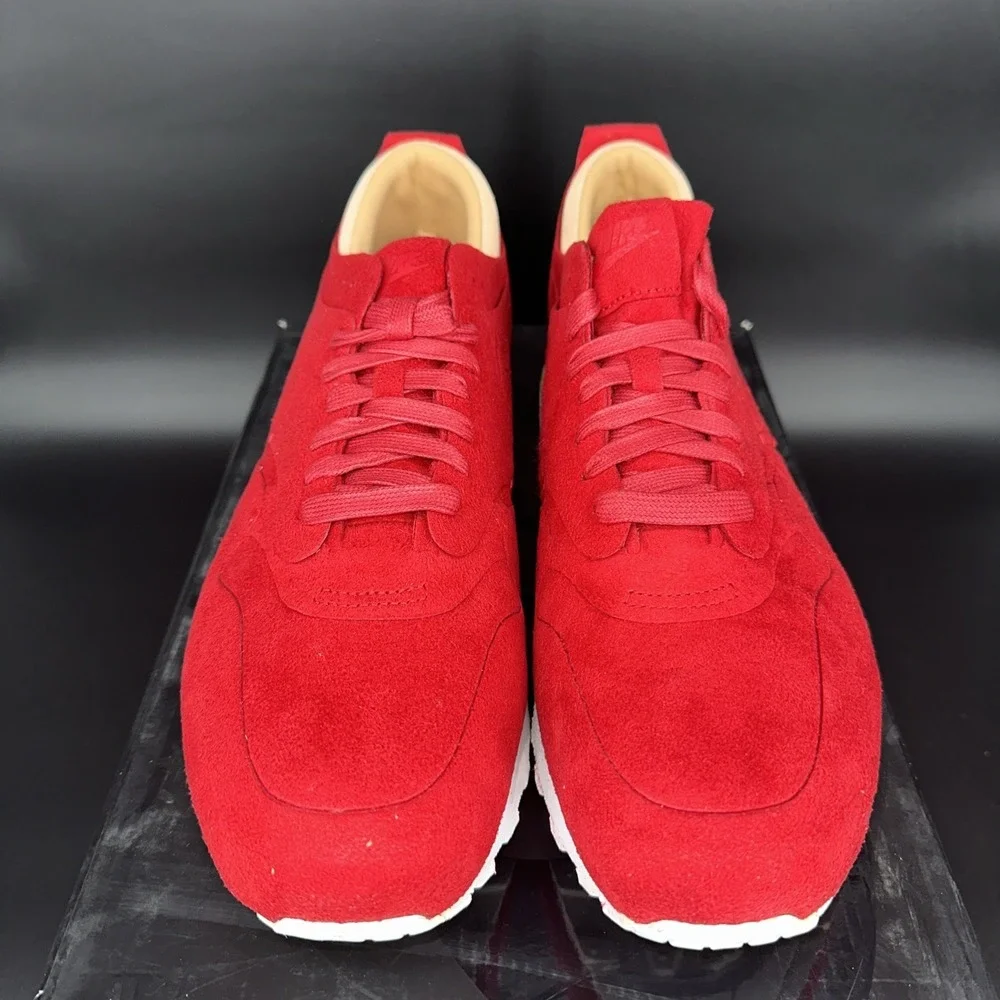 Nike Air Max 1 Royal Gym Red Size 10.5 847671 661 Sneaker Suede - Picture 2 of 16